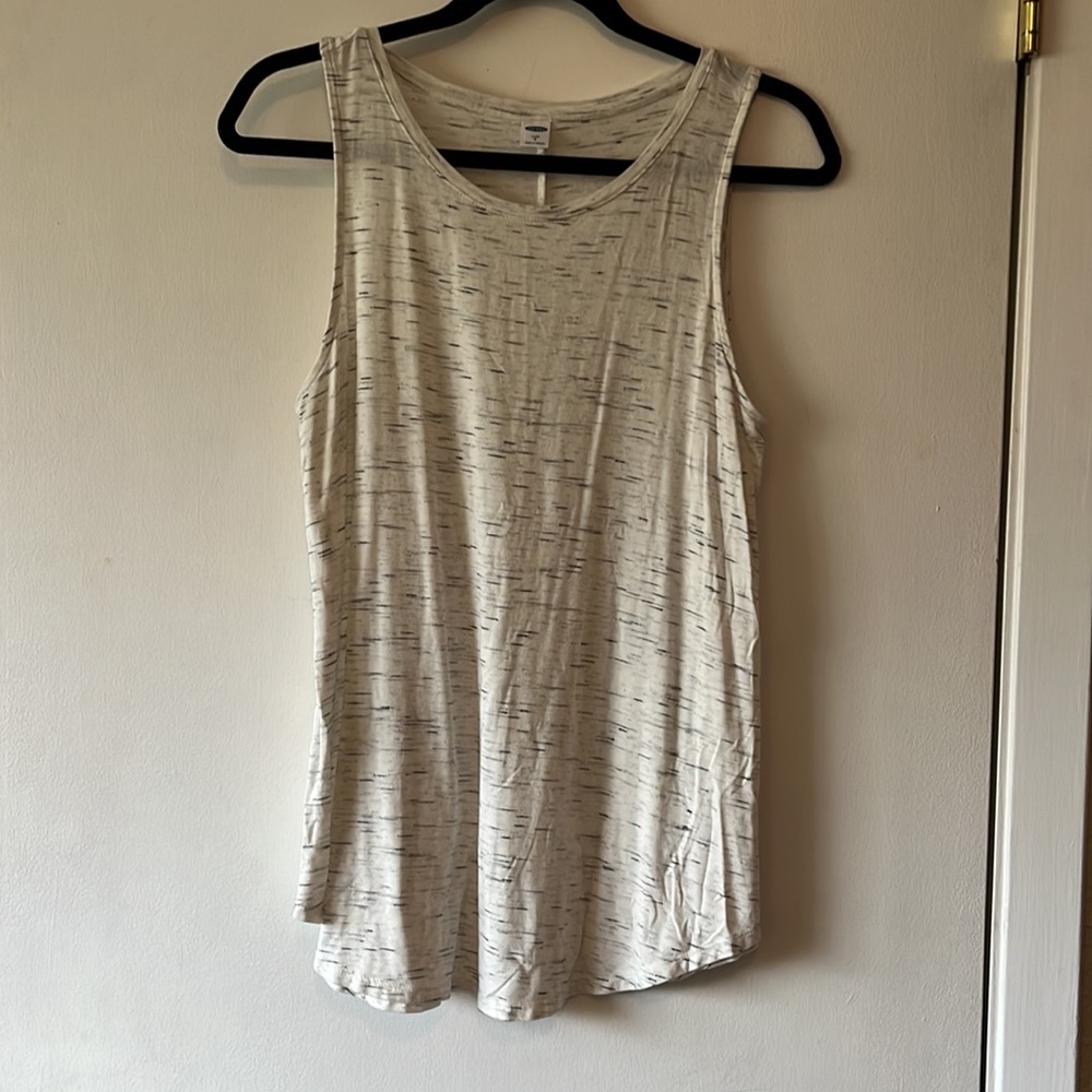 Old Navy Lux tank Heathered cream